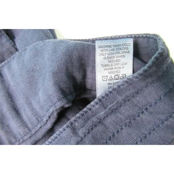 Maurices Top 3X Navy Blue Long Sleeve Shirt Jacket Women's Snap Closure - Picture 7 of 7